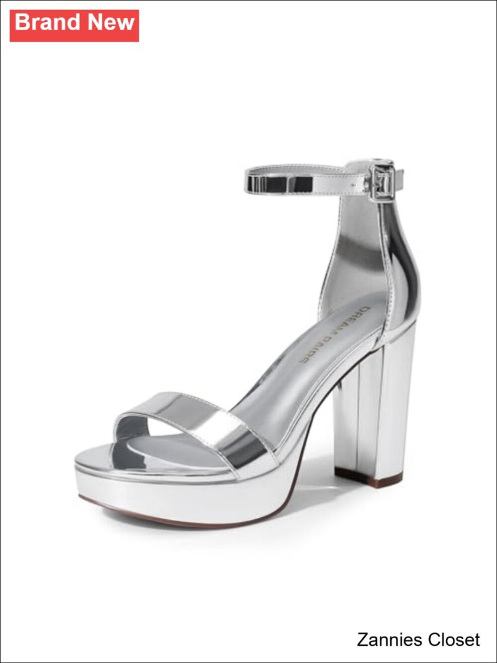 ✨DREAM PAIRS Women's Platform Chunky Heel Sandals Ankle Strap Y2K Faux Leather